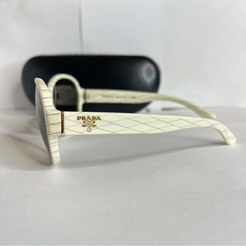 Prada Ivory Patterned Sunglasses